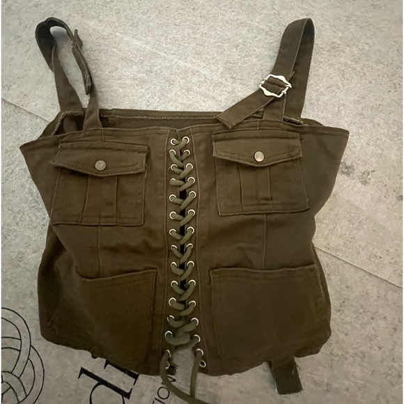 Forever 21 denim bustier. Cute for summer. - Picture 1 of 2